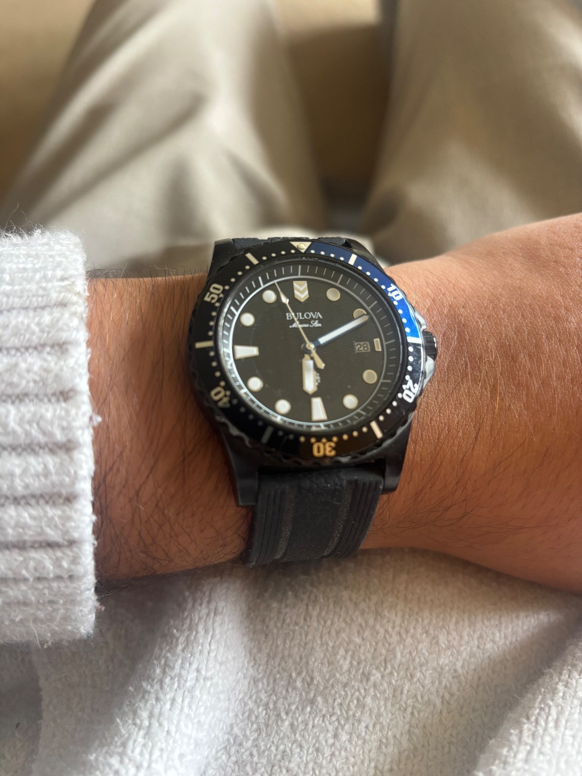 Bulova Marine Star Men’s Black Watch – 98B159