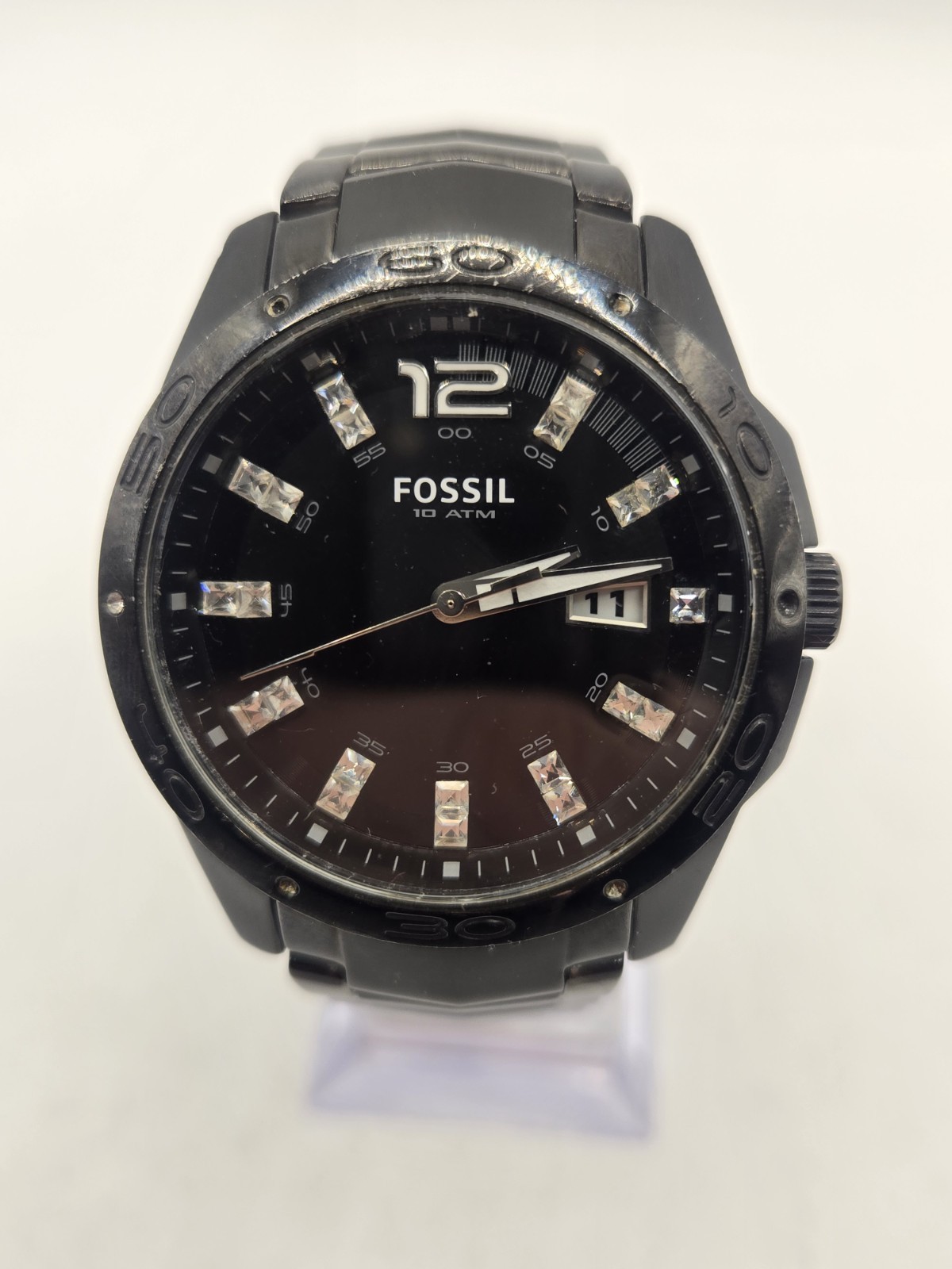 Fossil Men’s Watch AM-4174 Date 41mm Case Quartz Three Hands Analog. 6.75″ Band.
