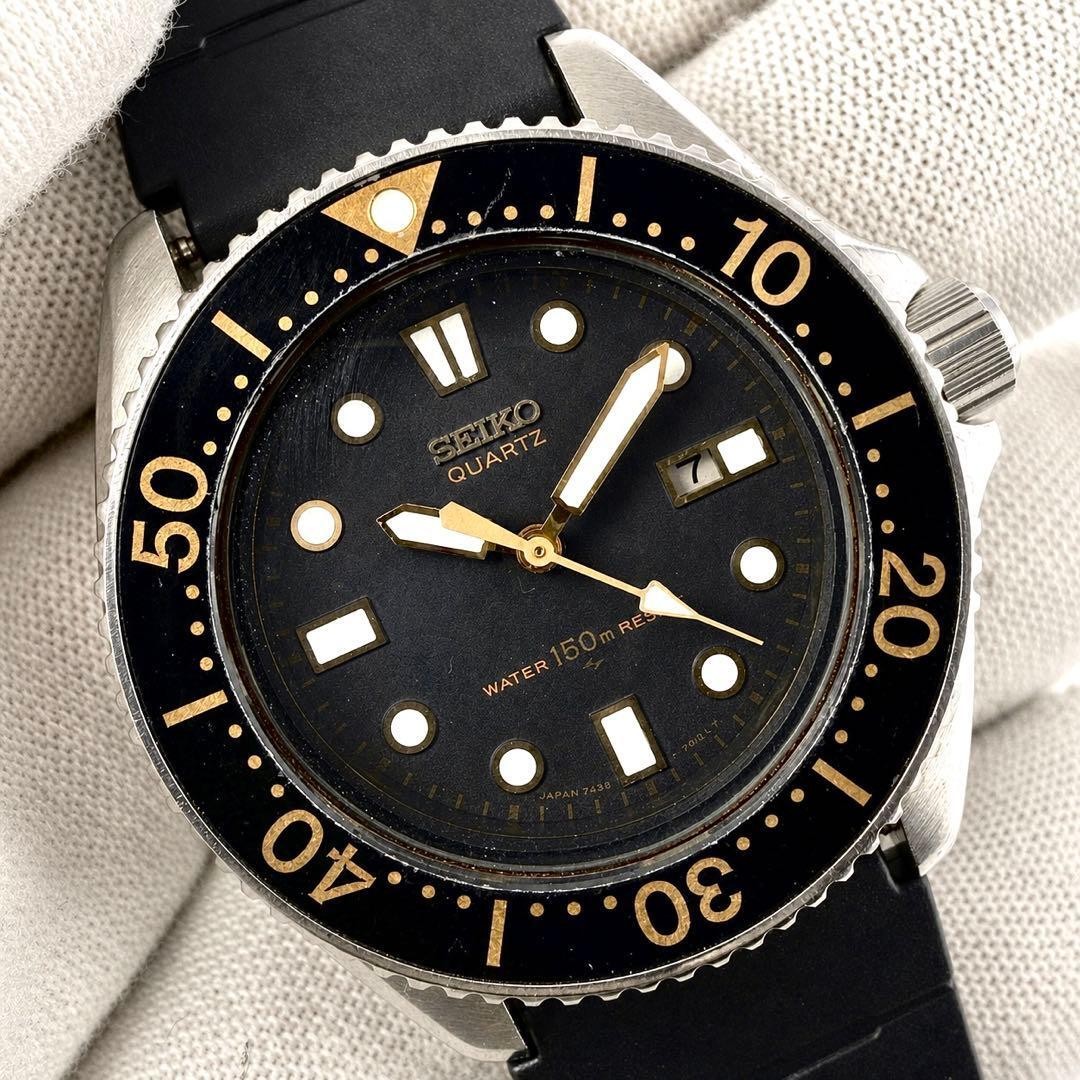 1988 Seiko Diver 2625-0010 Quartz 150m Mid Size Men’s Watch Japan Vintage