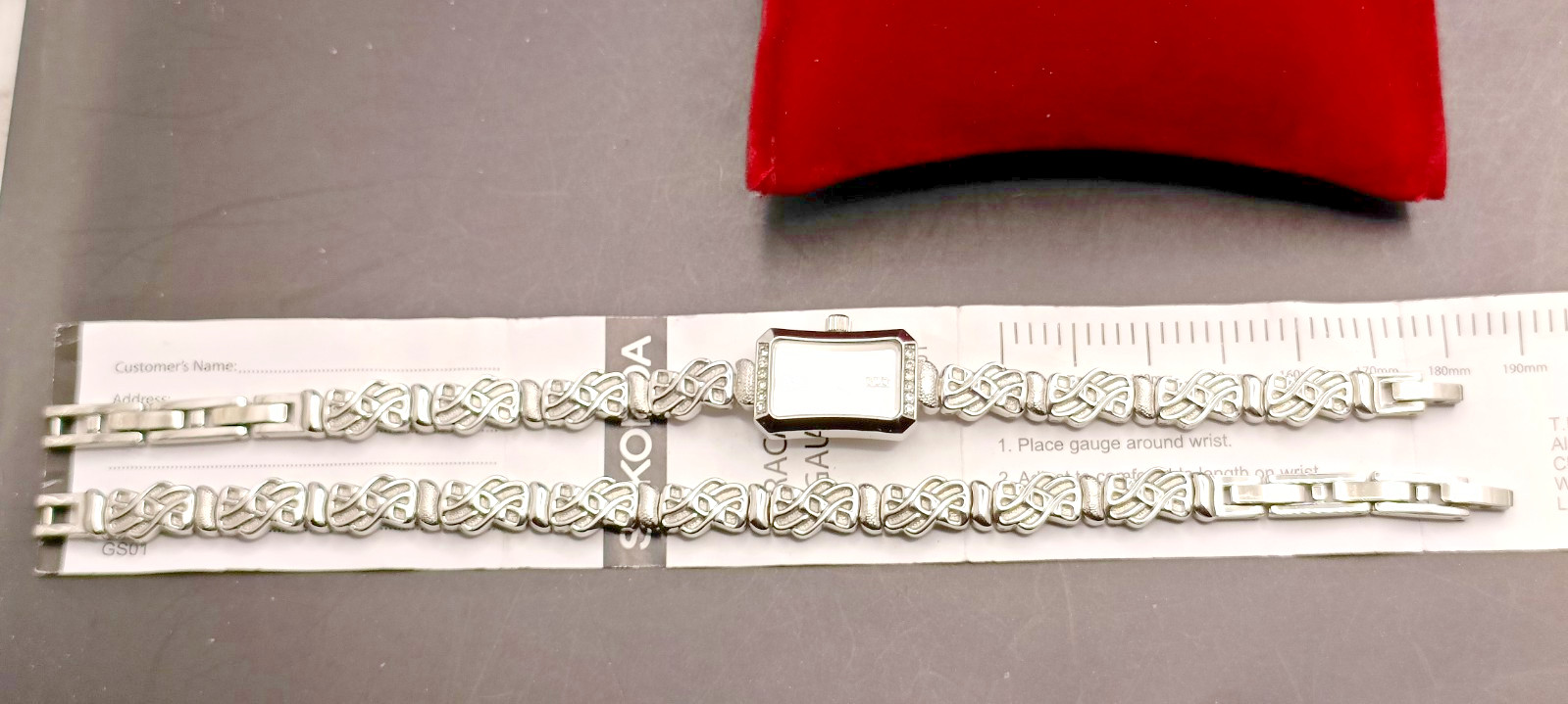 ROTARY Ladies Dainty Stainless Steel Dress Watch & Bracelet Set VGC/Working