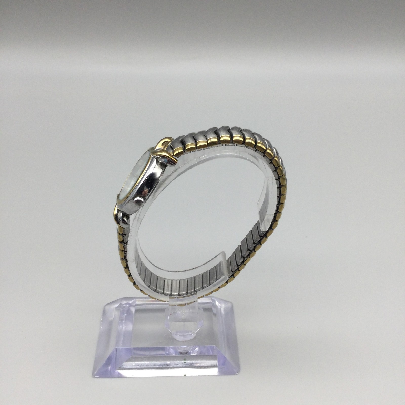Timex Pleasant Street Womens Watch 24mm Two Tone Stretch Band New Battery