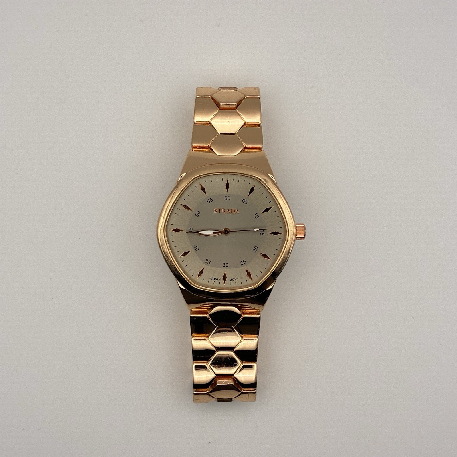 STRADA Men’s Watch Quartz Bronze Copper Water Resistant Stainless Steel