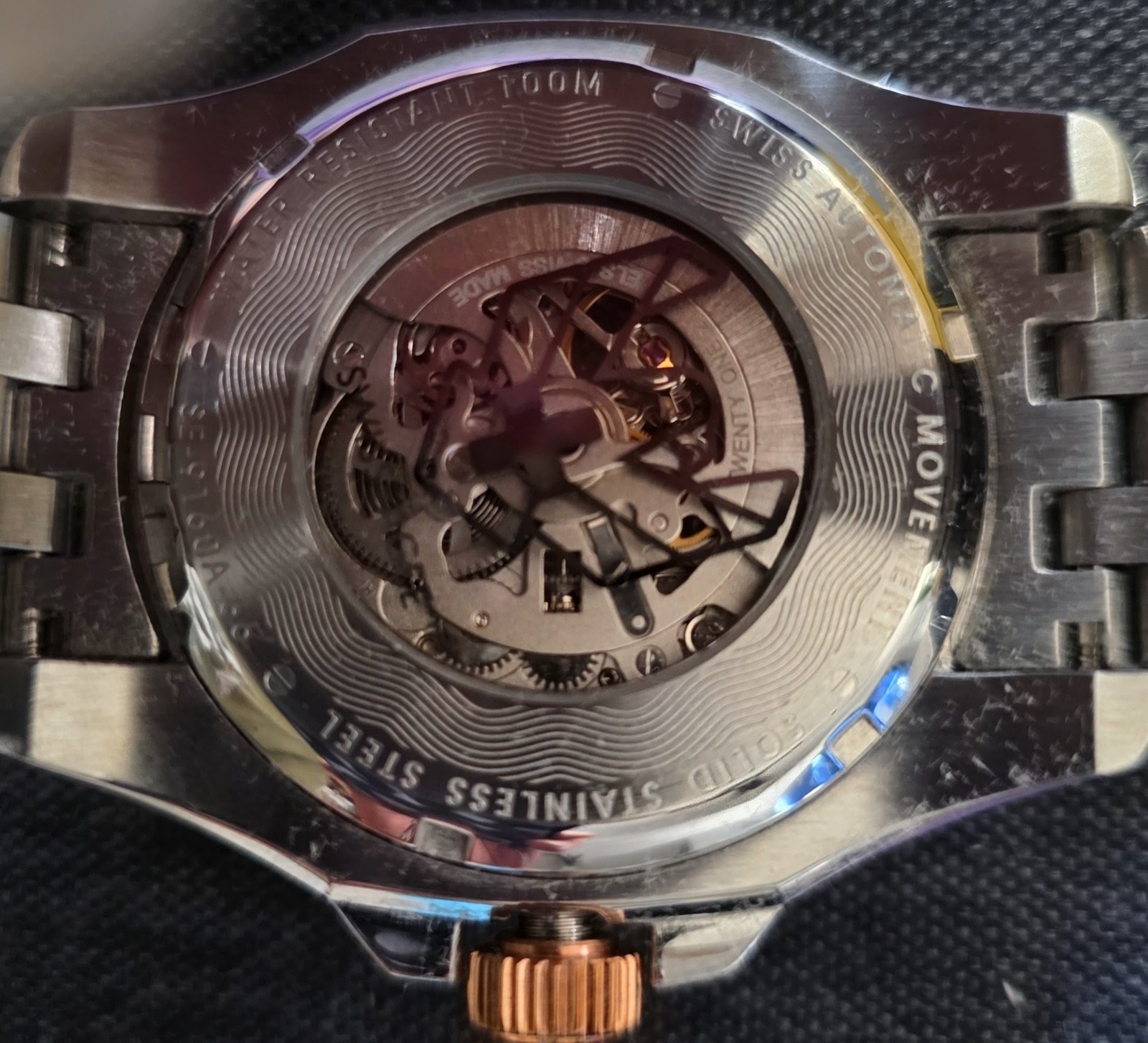 Swiss Eagle SE-9160A-66 Skeleton Automatic Men’s Swiss Made Watch Box