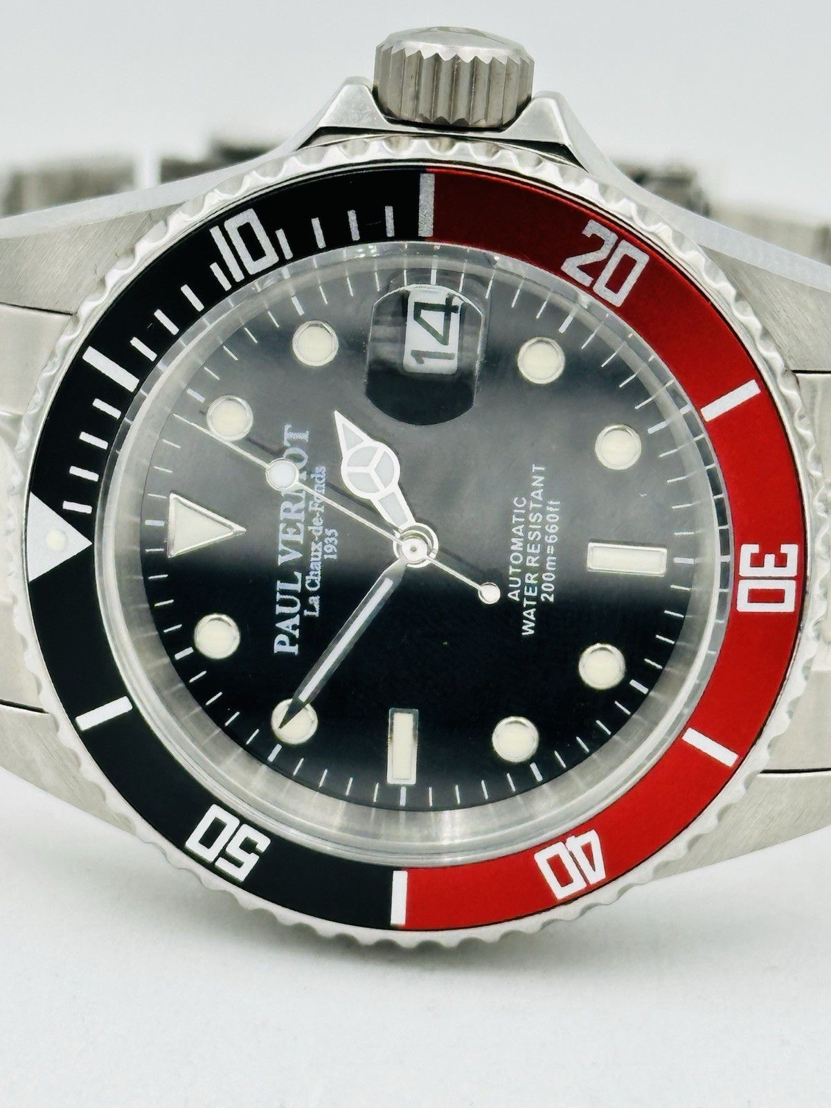 Paul Vermot SUB 200m Automatic Seiko PV6763KR/438 Watch Hot Discount New