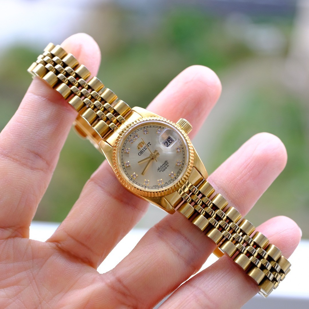 Exc+5 ORIENT President Day-Date Automatic Gold w/Box