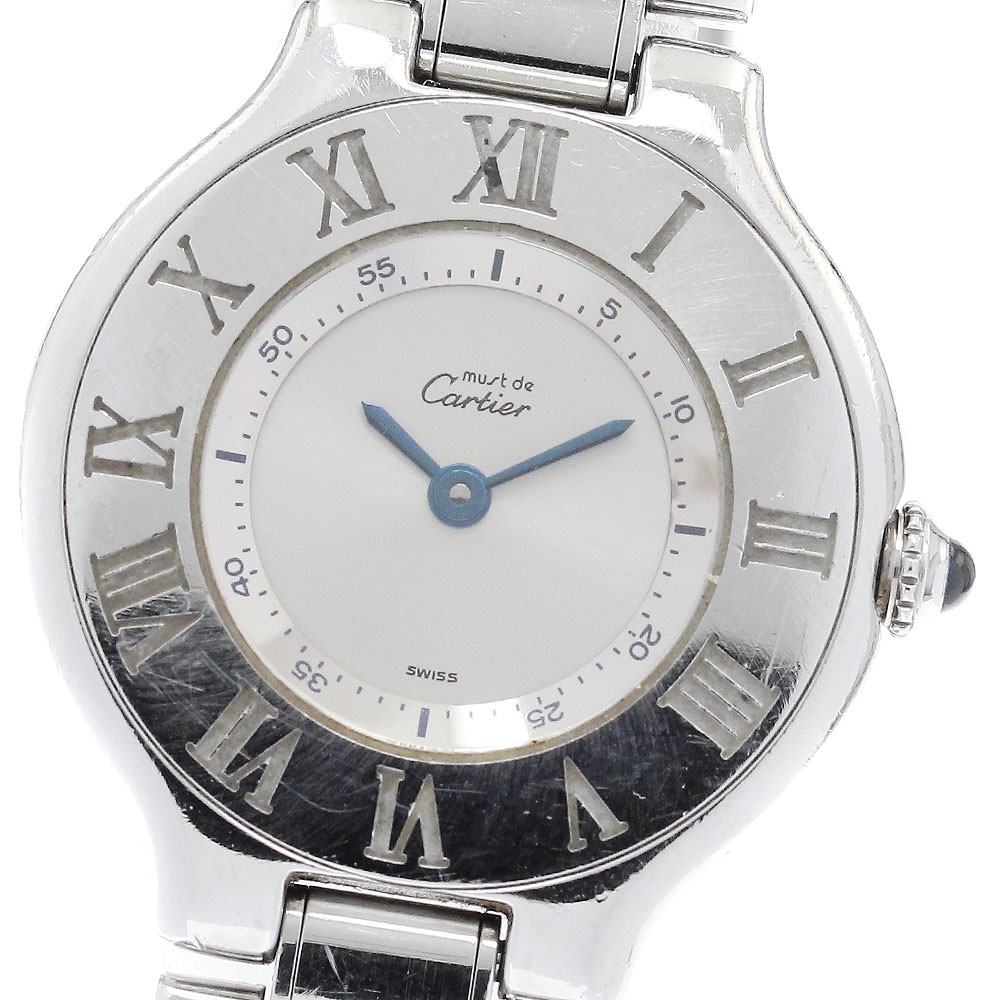 CARTIER Must21 Vantian W10109T2 Silver Dial Quartz Ladies Watch_936194