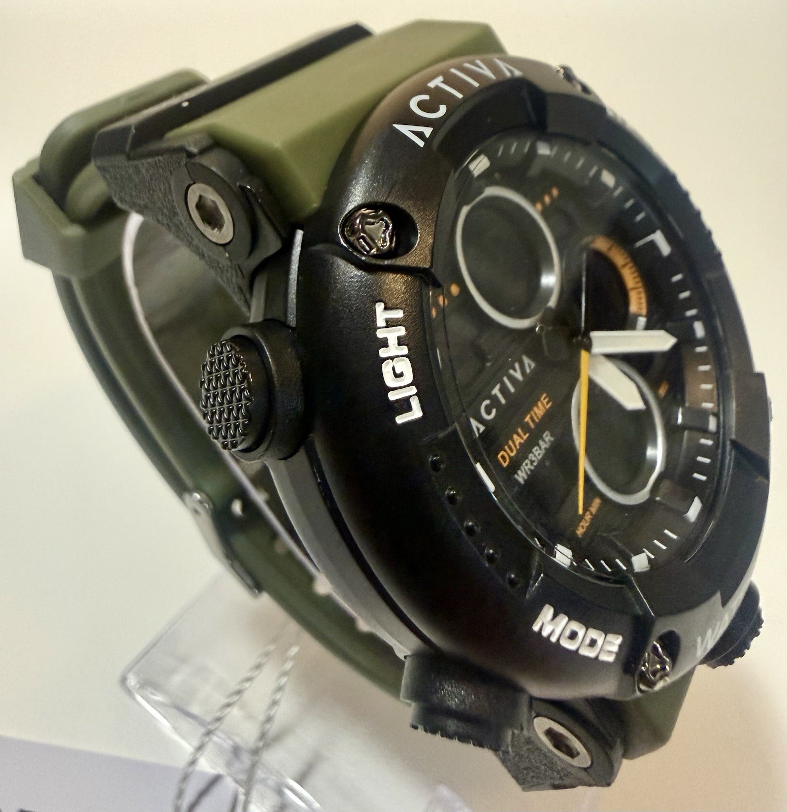 Activa By Invicta 52mm Army Green Digital Chronograph Men’s Sport ACW8038-004