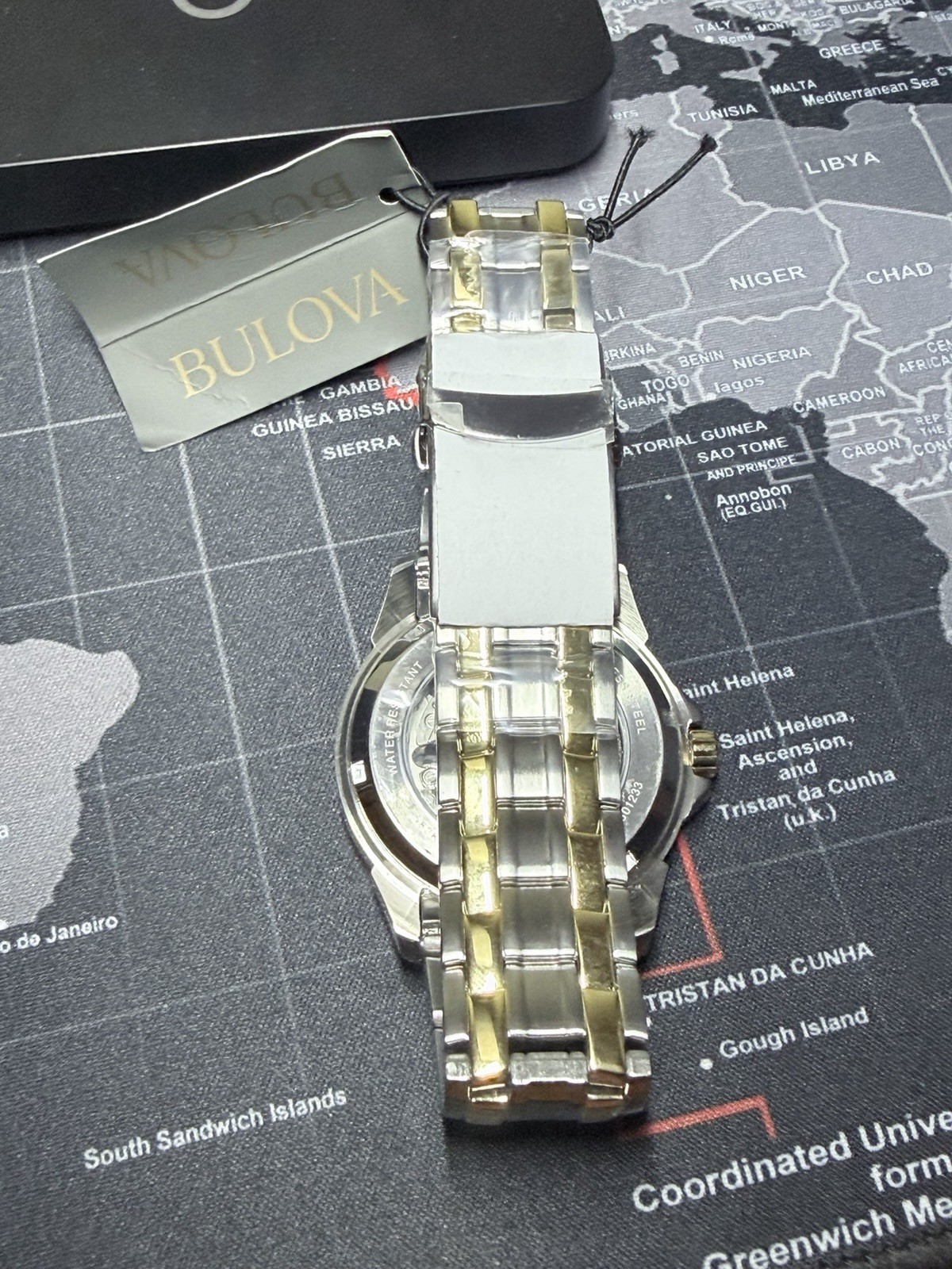Bulova Automatic two tone Watch 43 MM 98A146 authentic