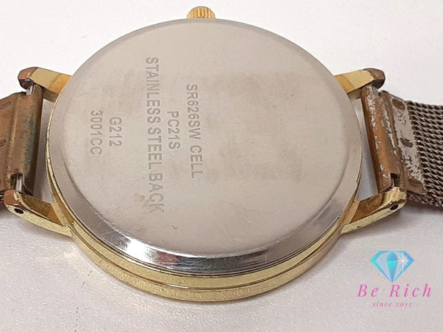 [A1R] Fione G212 Multi Color Gold SS GP Bracelet Unisex Watch [w6x]