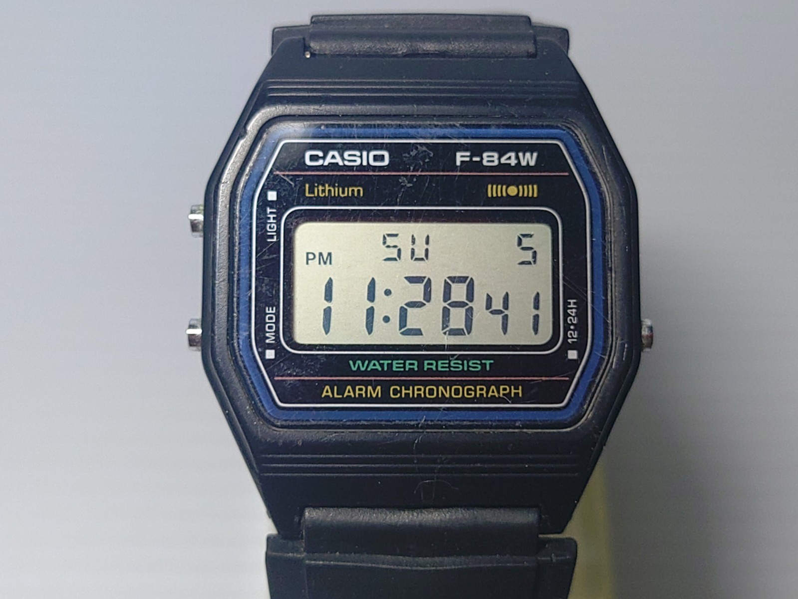 CASIO F-84W digital square watch