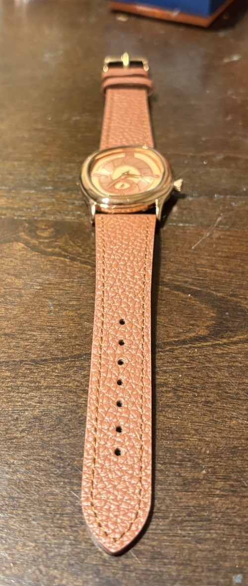 Hannah Martin 40mm Rose Gold Quartz Watch 7mm Thin Homage To Berneron Mirage