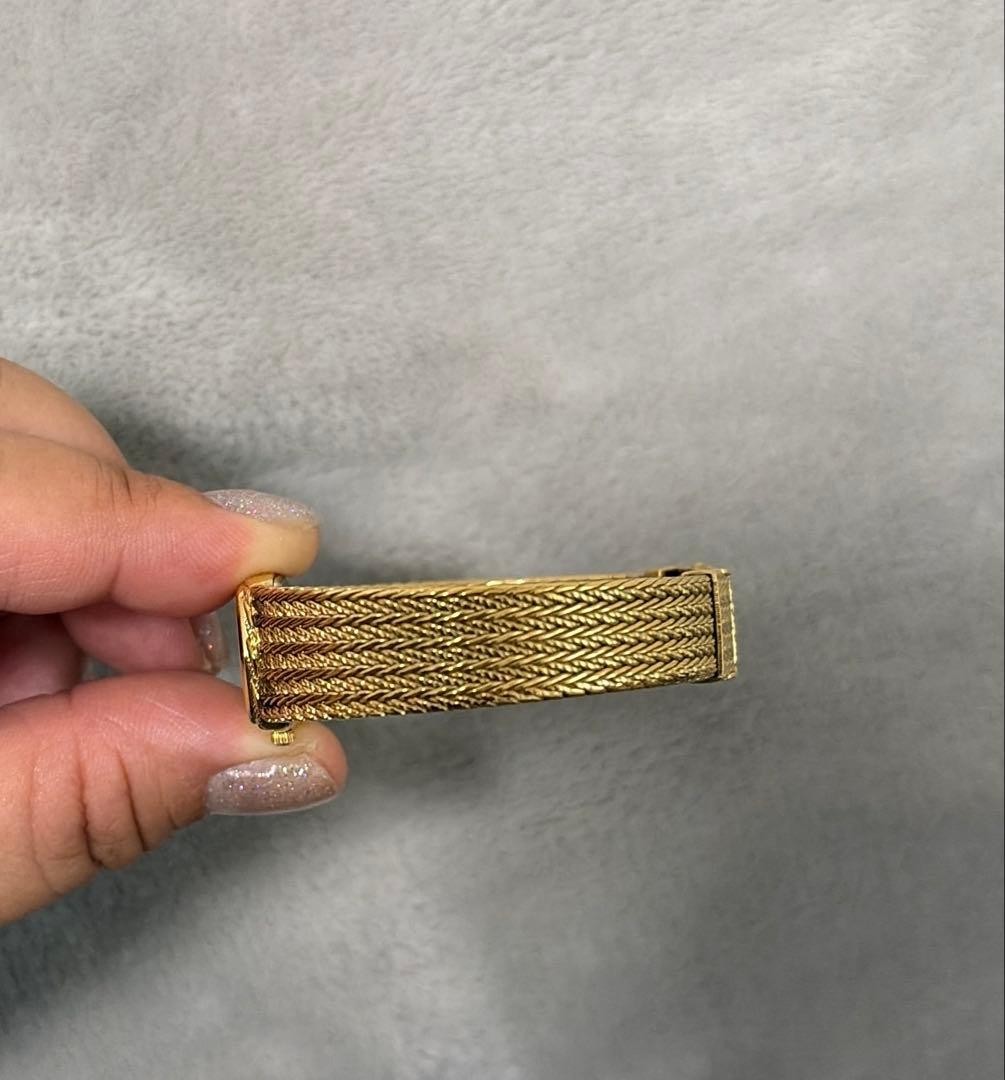 Omega De Ville Quartz Watch Cal.1455 16mm Gold Dial Ladies