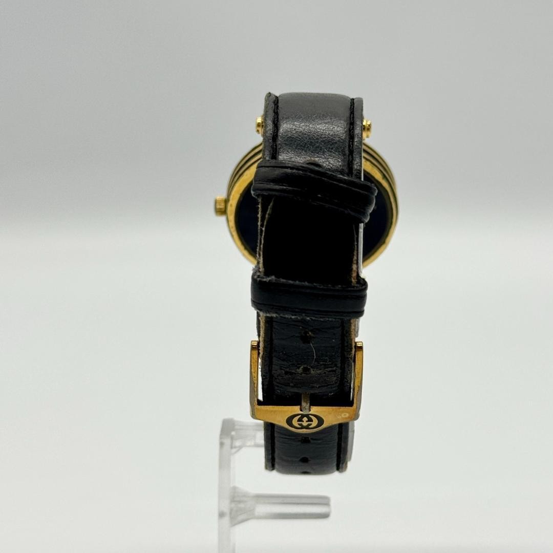 Working condition GUCCI watch, Sherry Line, black dial, quartz, 2 hands.