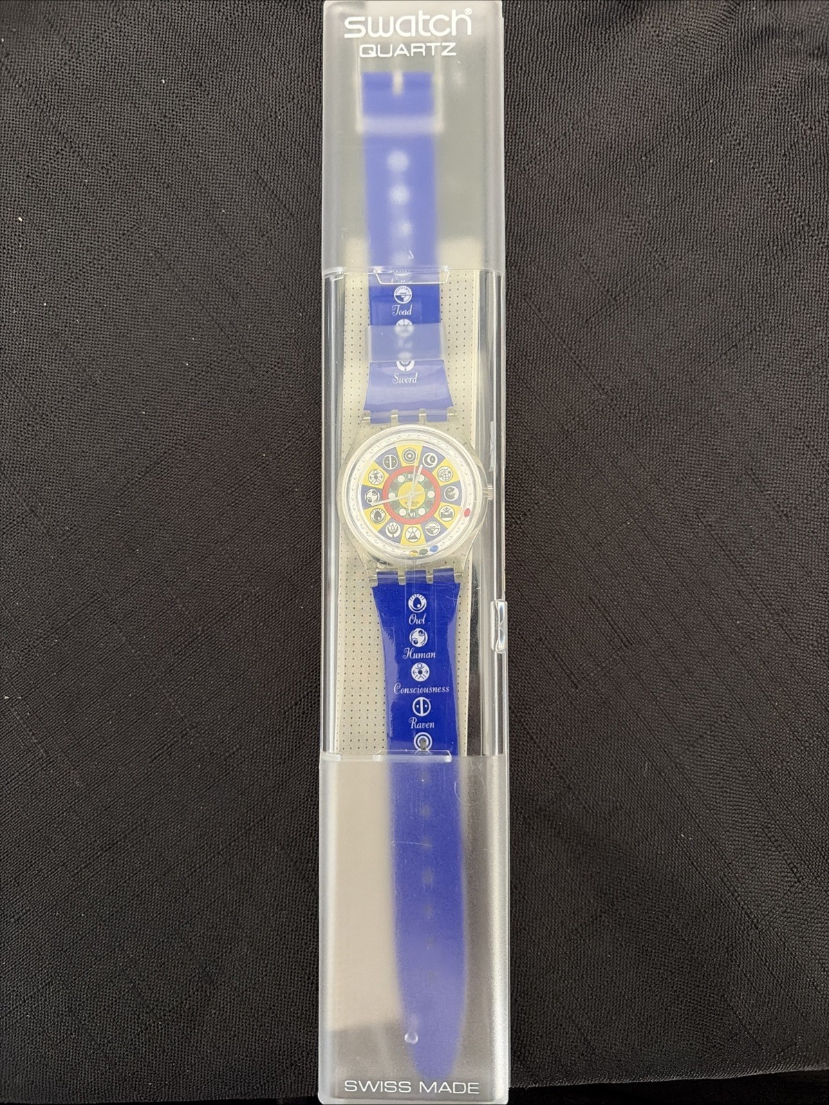 Vintage 1996 Swatch Gent ORACOLO Watch GZ151 Special Ed. Original Box & Papers
