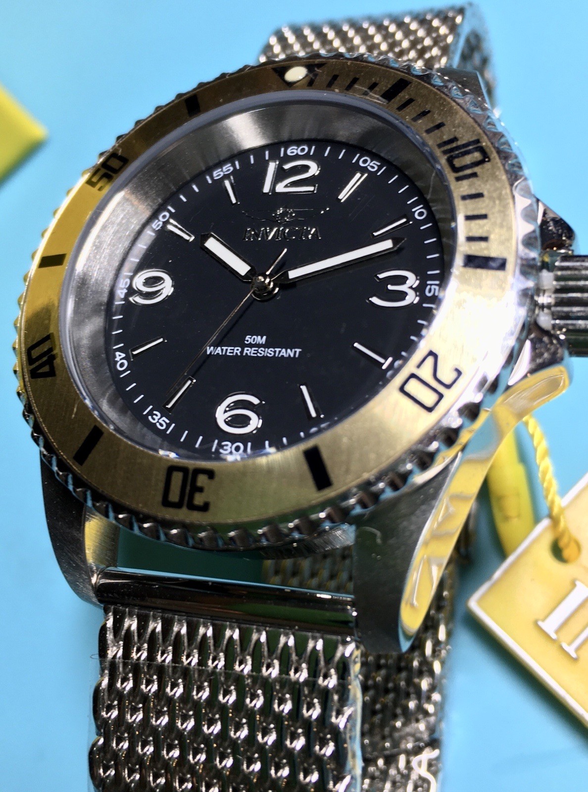 INVICTA SPECIALTY PRO DIVER FATHOMS STYLE NO DATE ALPHA NUMERIC 40MM QUARTZ MOD!