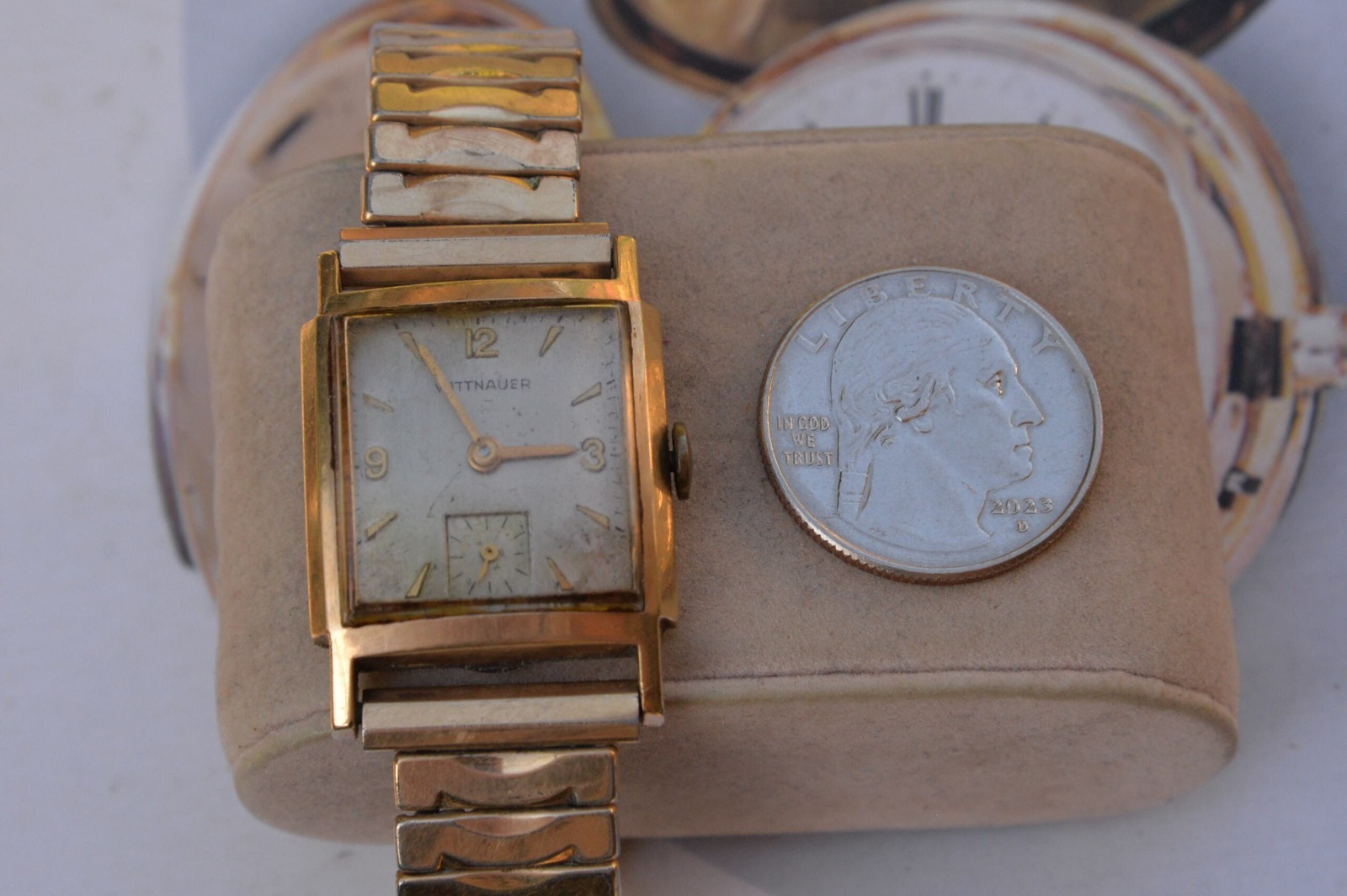 Vintage 1950s WITTNAUER 10S 10KGF 17J Manual Wind Men’s Watch–4 Repair