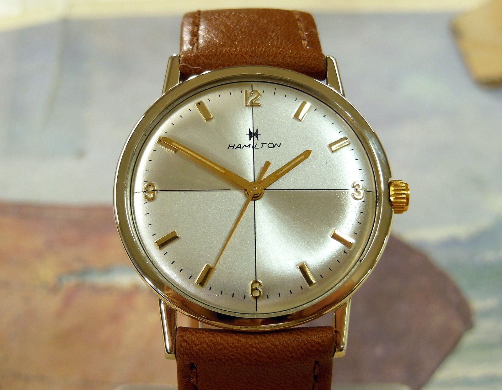 1960’s Vintage HAMILTON Manual Wind , Stunning Dial, Serviced with warranty