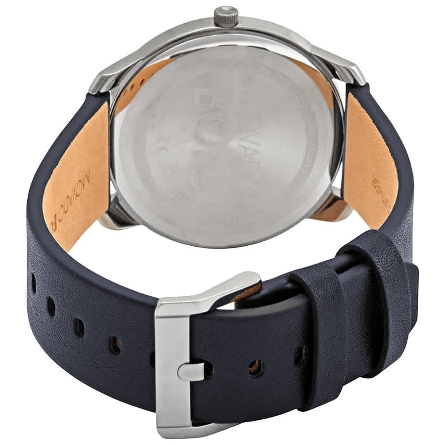 Movado Bold Quartz Grey Dial Blue Leather Men’s Watch 3600586