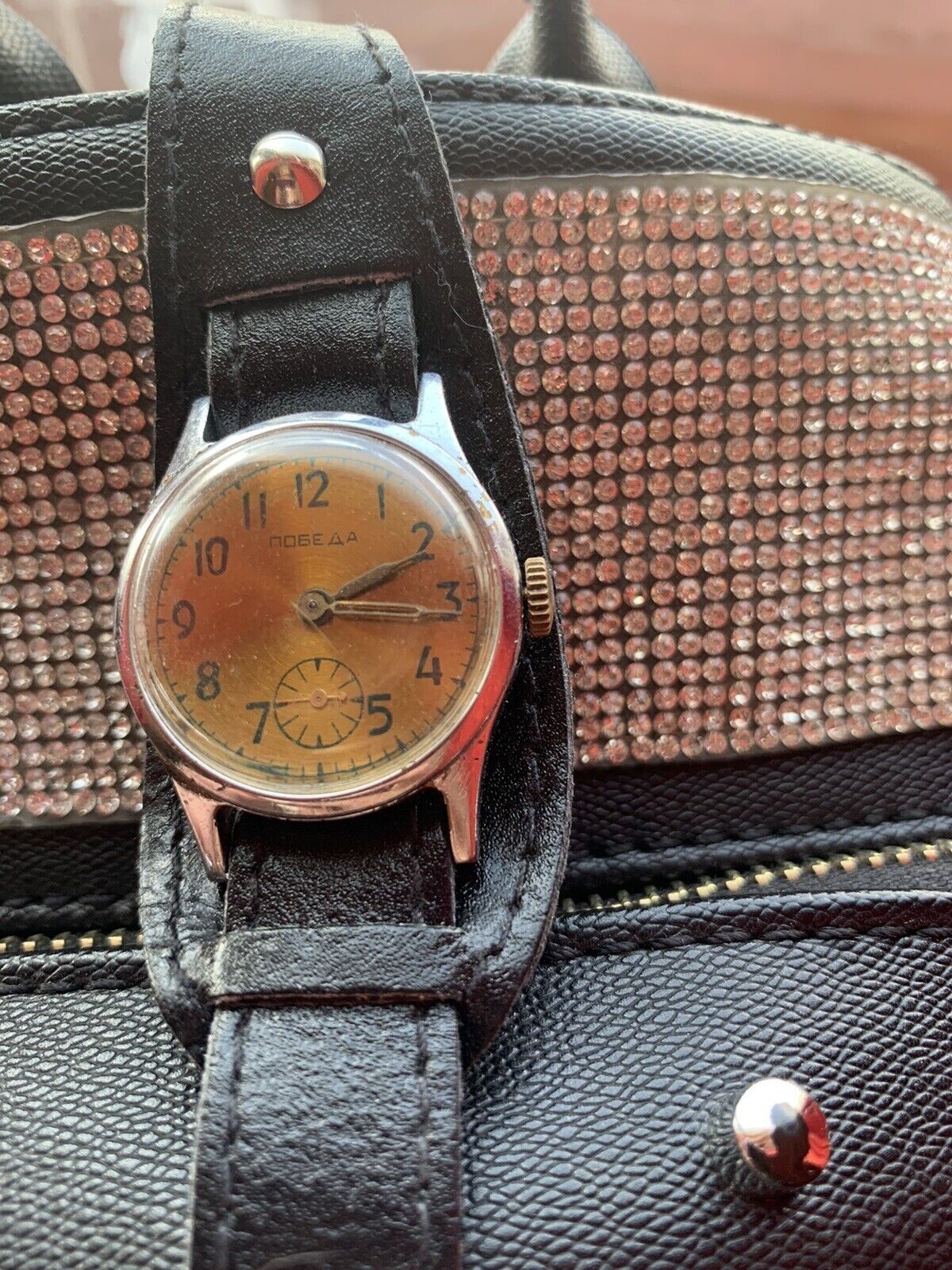 women’s wrist watch POBEDA. wrist watch USSR victory with a strap 1980-1989