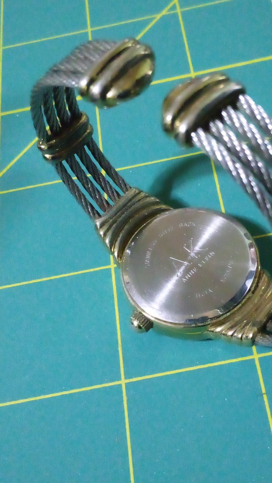Anne Klein AK Vintage Women’s Quartz White Dial Diamond Accent Two-Tone 30mm