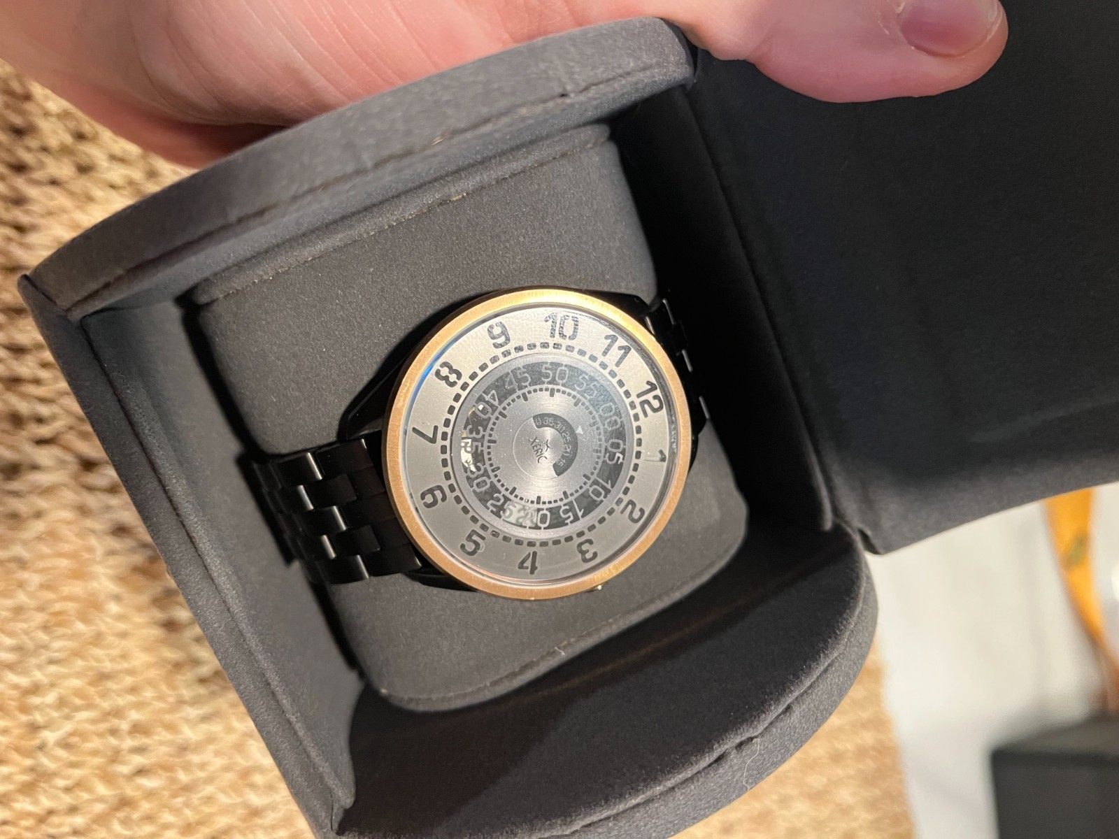 Xeric Cypher Automatic Black and Rose Gold Limited Edition with Xeric Box USED