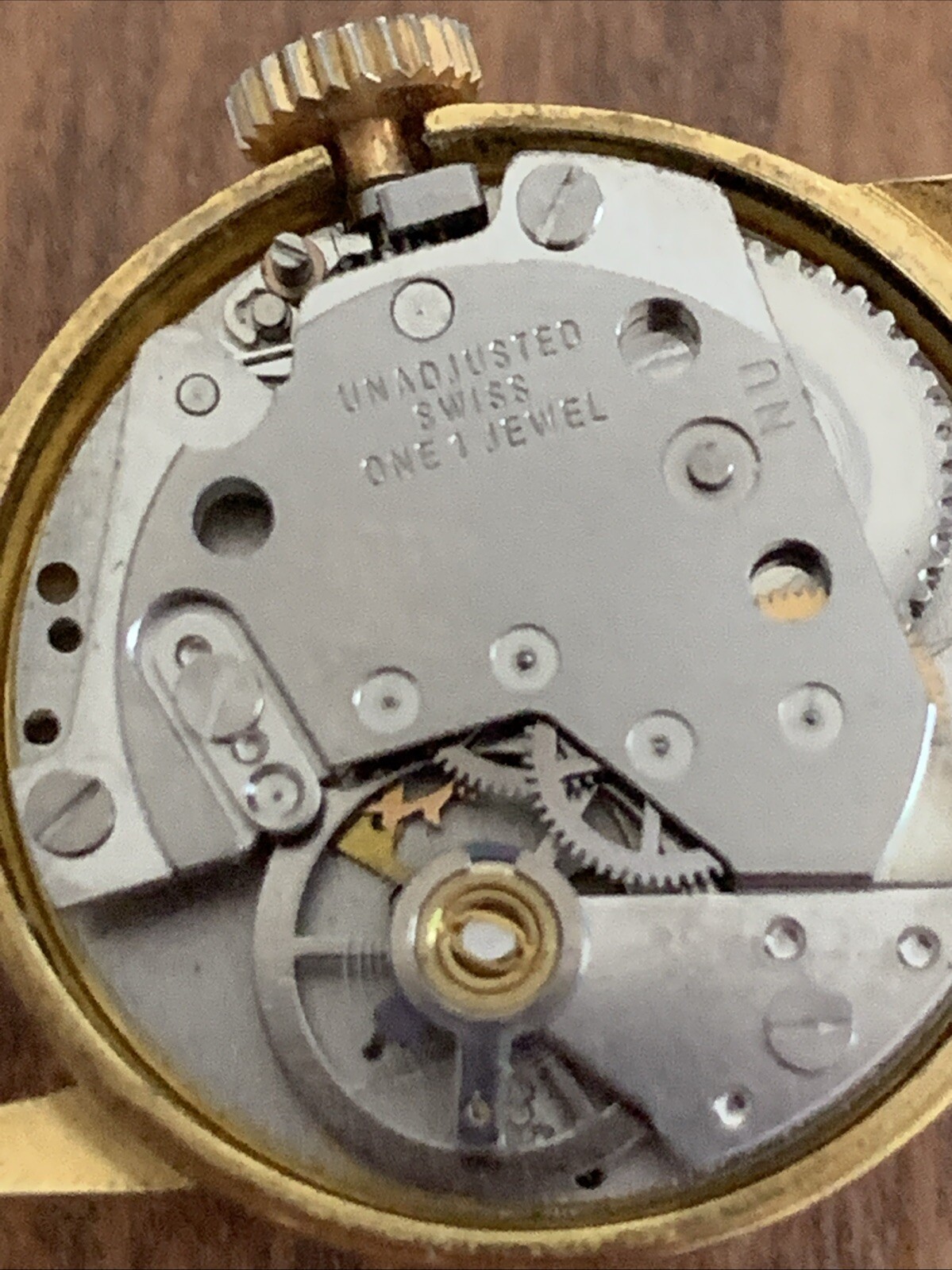 Vintage Gisa Manual Wind Watch Over Wound Needs Repaired 1 Jewel