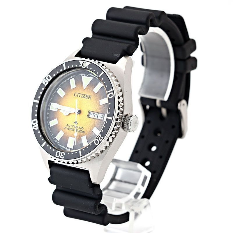 New Citizen Men’s Watch PROMASTER Automatic Yellow Gradient Black NY0120 01X CIT