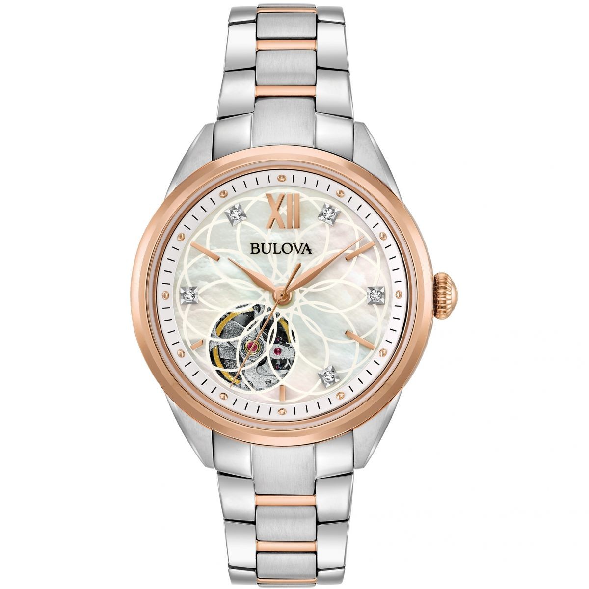Bulova Multicolour Womens Analogue Watch New Automatic 98P170