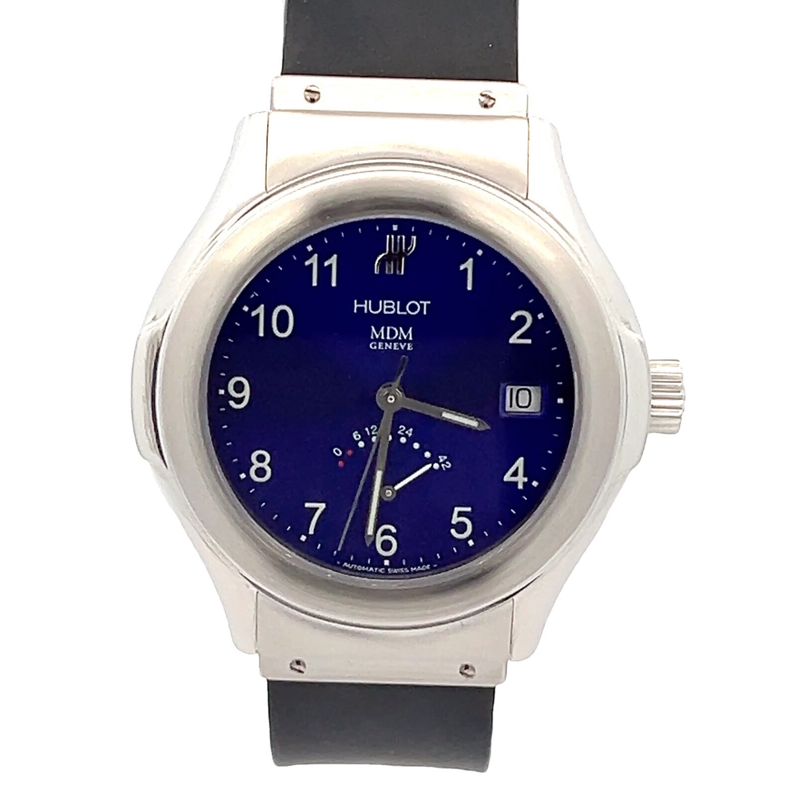 Hublot MDM Bang Automatic Men’s Watch – 40 mm Steel, Blue Dial, Power Reserve