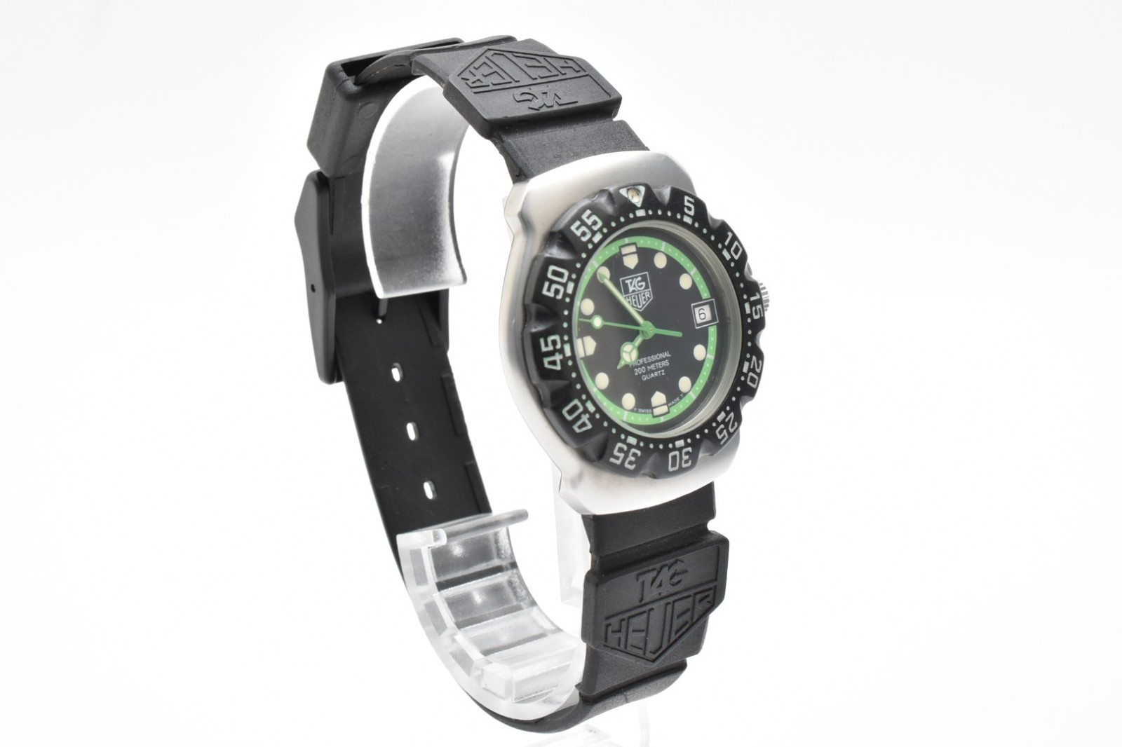 [Exc+5] TAG Heuer Formula 1 WA1215 Black Green Dial Quartz Men’s Watch JAPAN