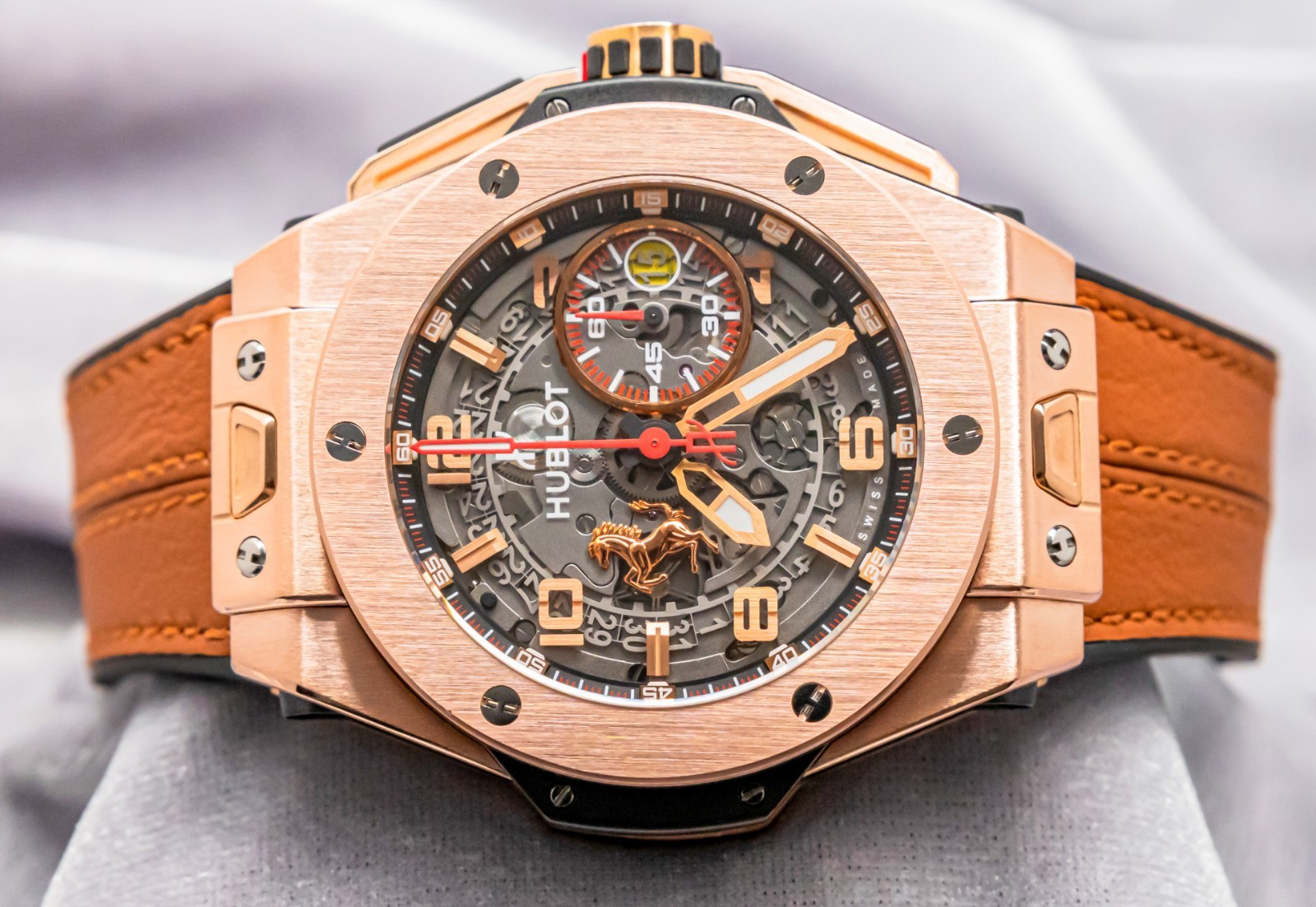 Hublot Big Bang Unico Ferrari King Gold $46K MSRP Limited 45mm 401.OX.0123.VR