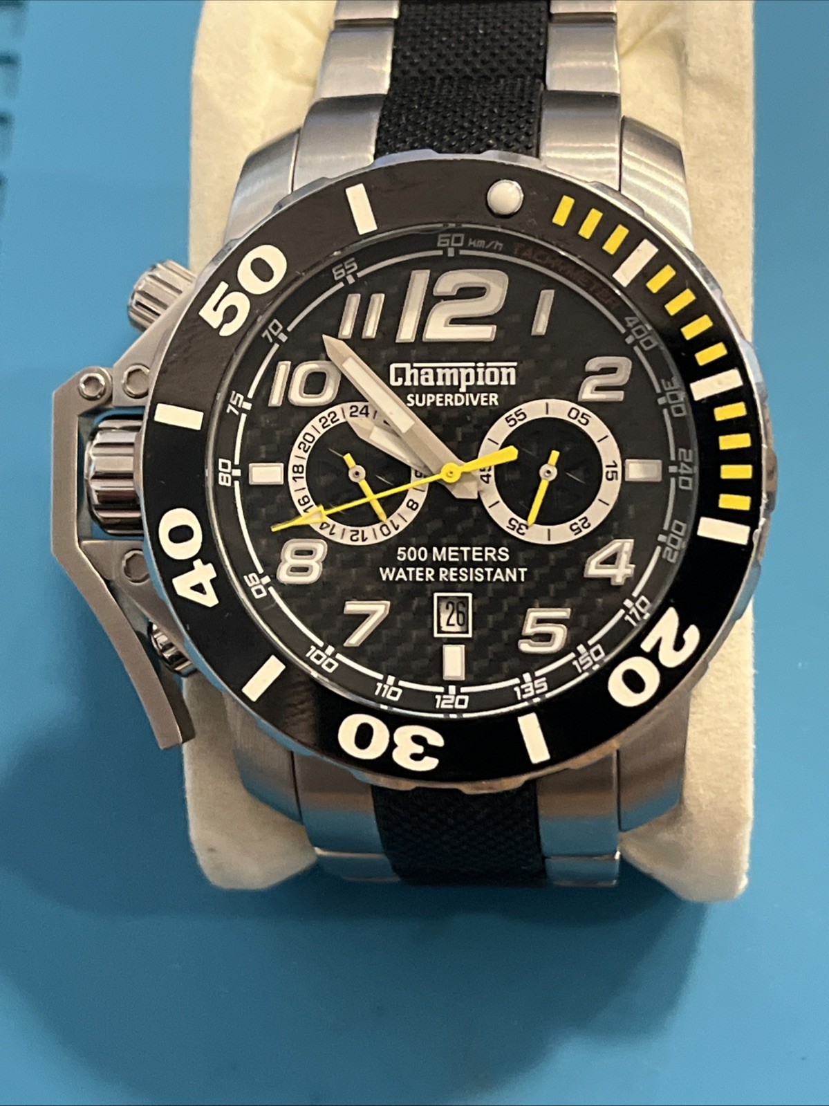 Champion (Sweden) Super Compressor Dive watch. 500M W/R Rare. Ref# CB373.