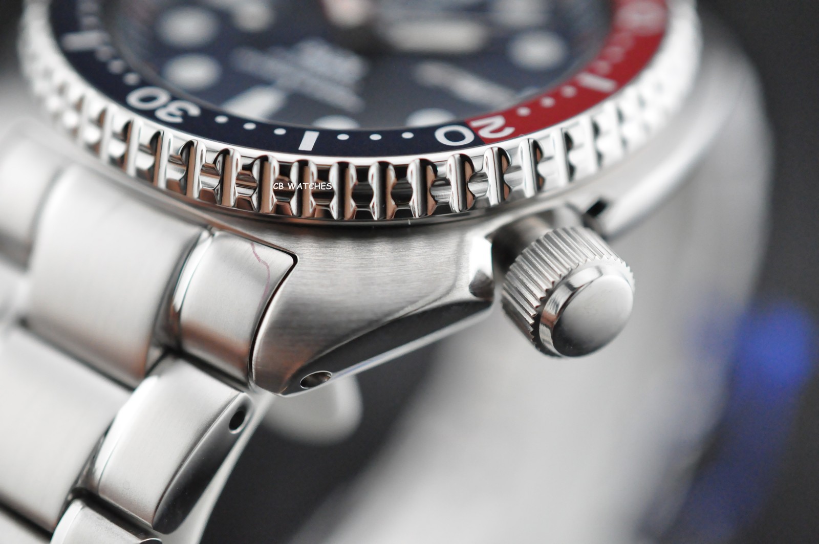 Seiko Padi Prospex Turtle Pepsi 45 mm Automatic Stainless Steel Watch SRPE99