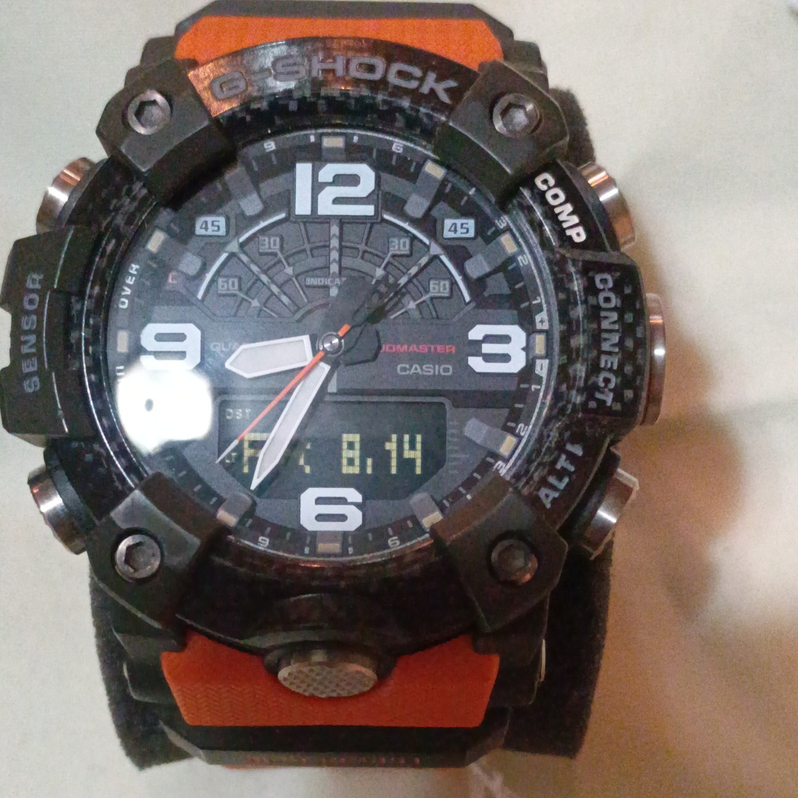 Casio G-SHOCK Mudmaster GG-B100 Bluetooth Carbon Quad 200m Orange/Black