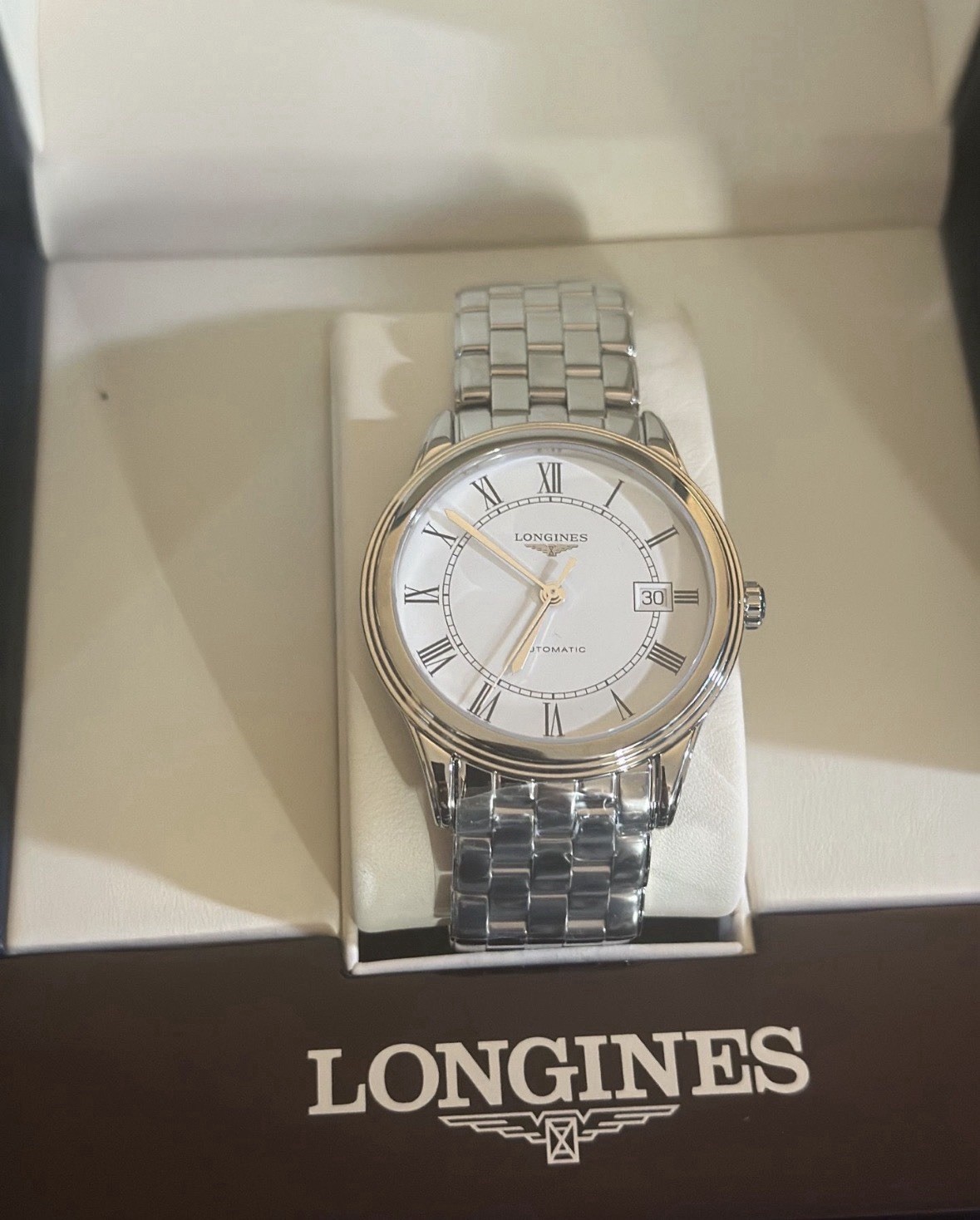 Longines Flagship Automatic watch, Ø 38.50 mm, Stainless Steel, L4.974.4.21.6