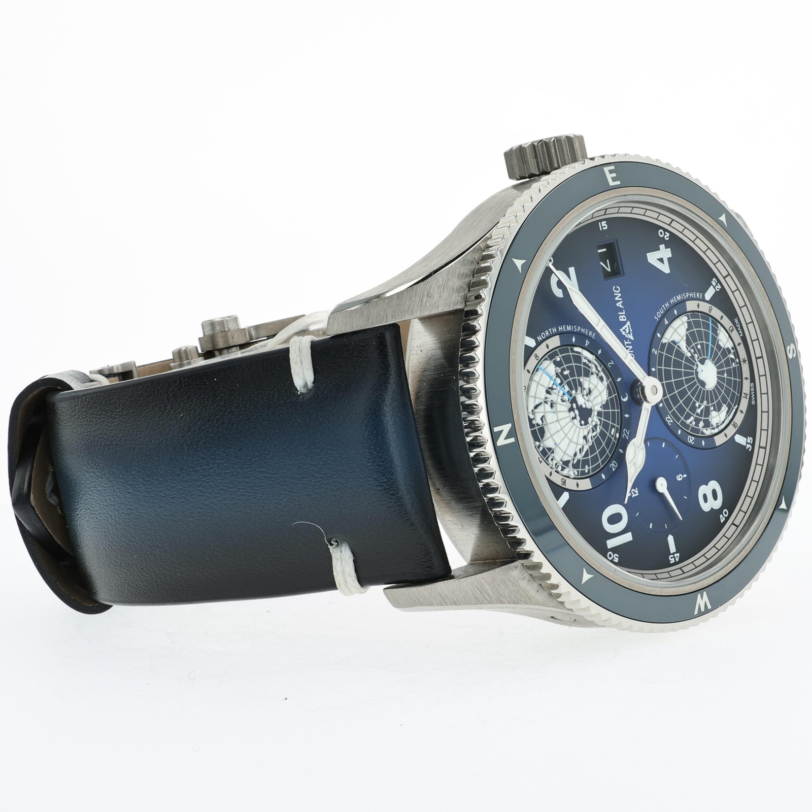 Montblanc 1858 Geosphere 42MM Titanium Blue Dial Automatic 125565