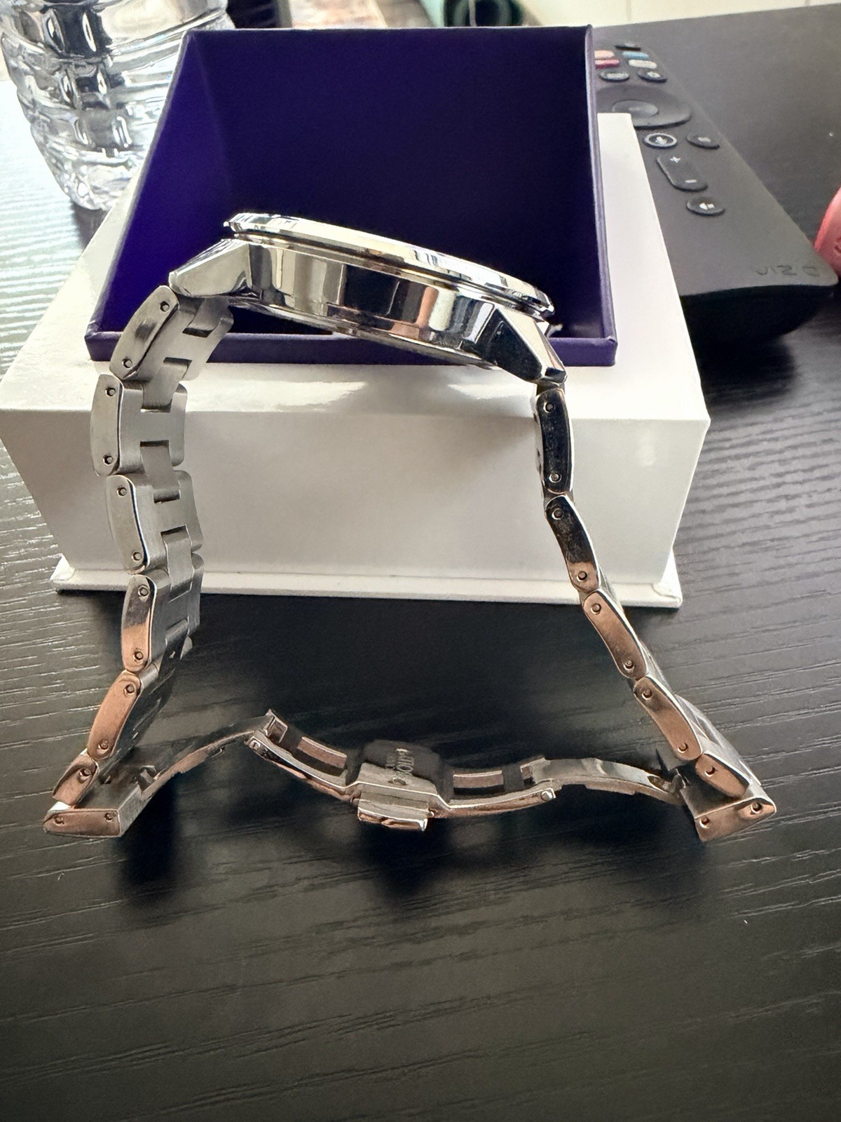 Movado Bold Swiss Made Quartz 44mm Silver Dial Stainless Bracelet w/ Box