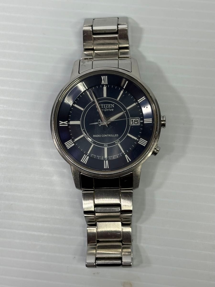 Excellent Condition CITIZEN Eco Drive H415 Radio Solar Date