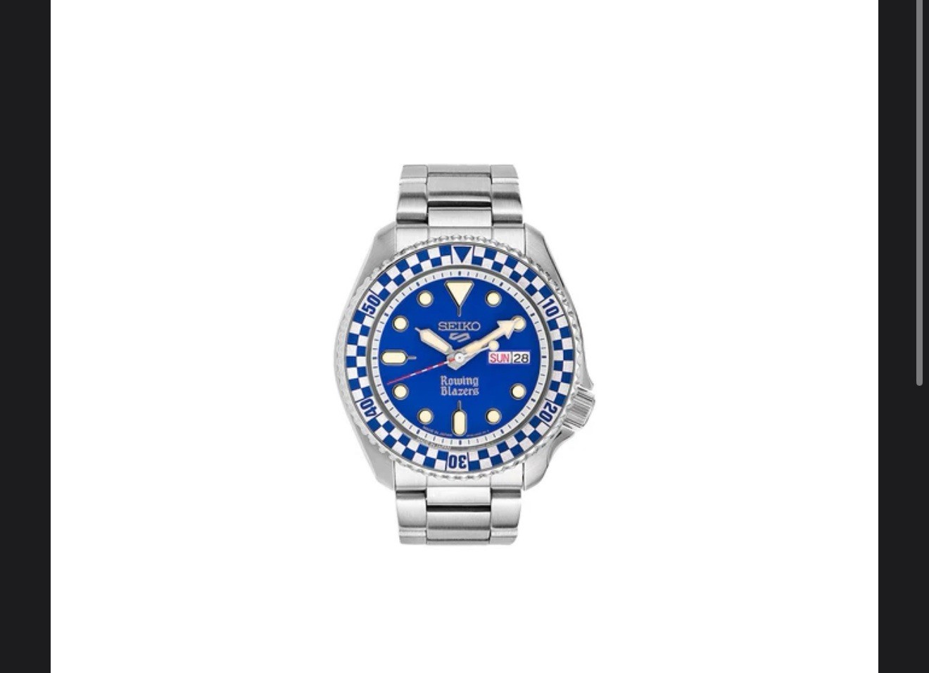Limited Edition: Seiko 5 X Rowing Blazers X Wind Vintage SRPM19 – Blue 42mm