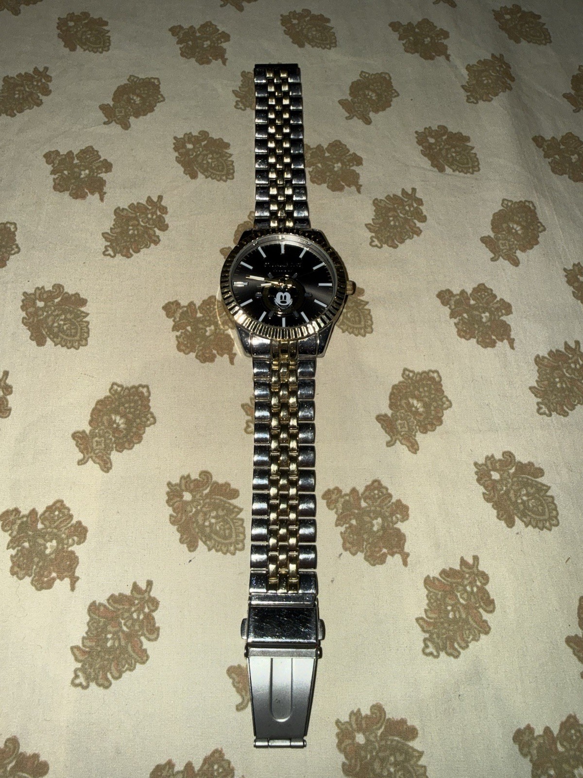 Disney 100 Years of Wonder Mickey Mouse Watch Accutime MK8257B5 Stainless Quartz