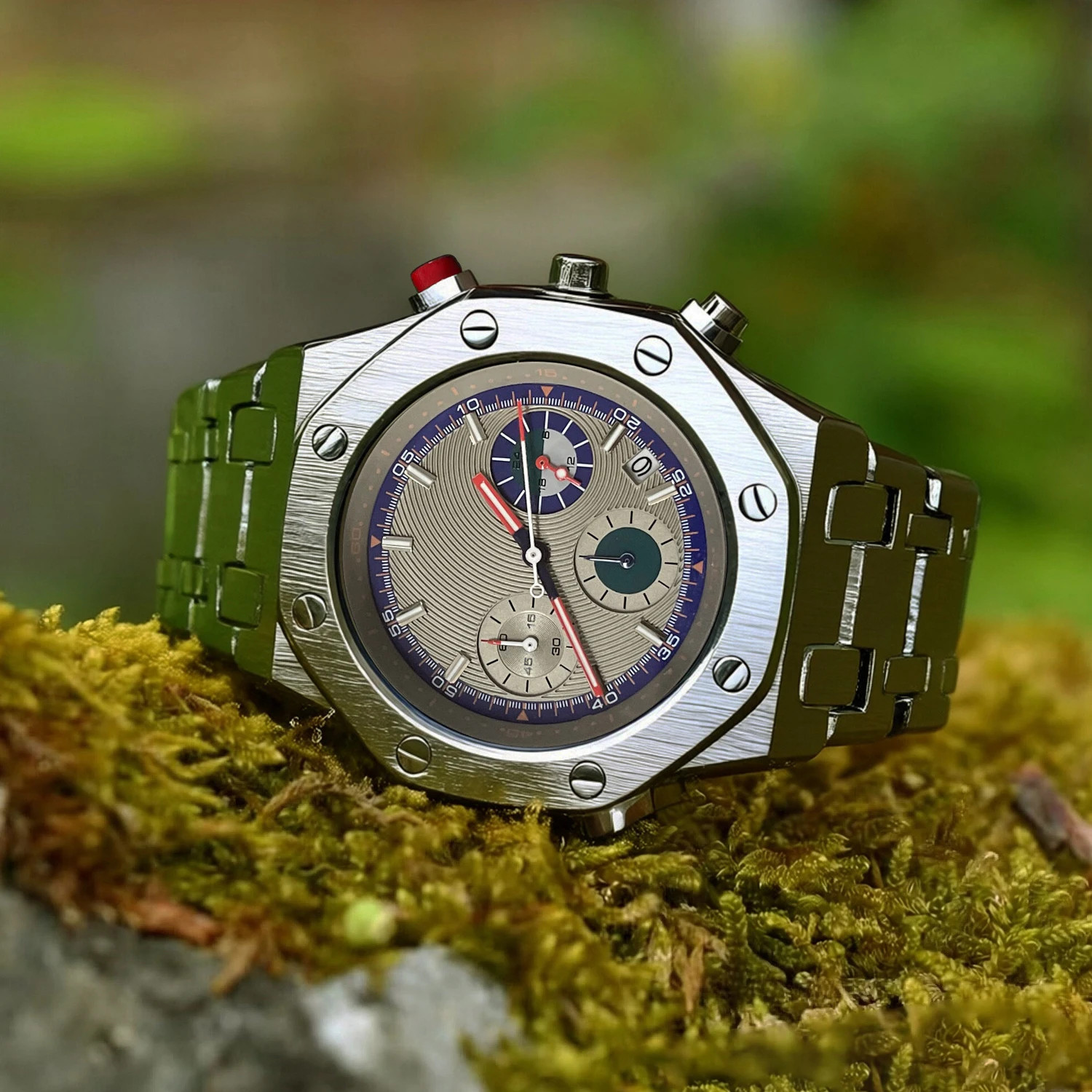 Large Dial Multifunctional Men’s Quartz Watch High-End Light Luxury Waterproof