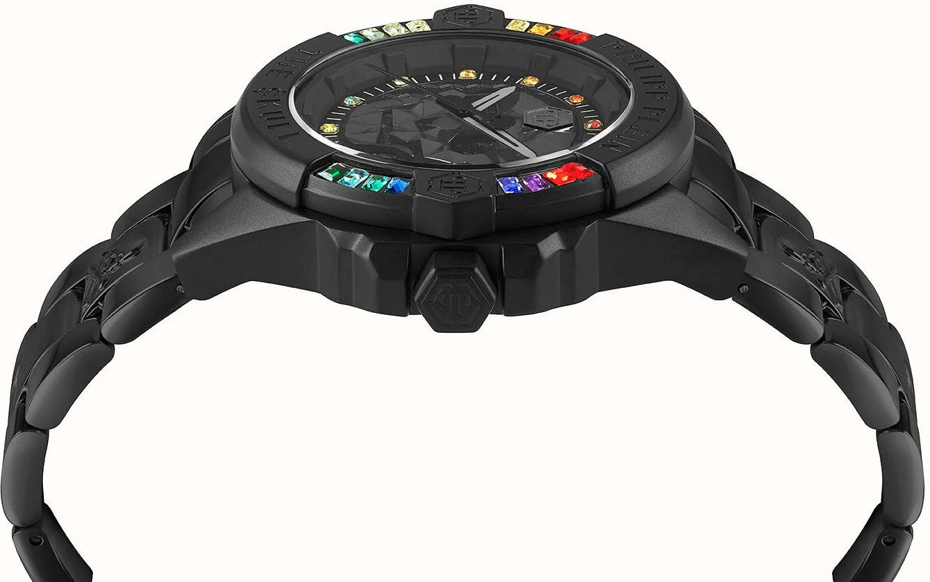 Philipp Plein The $kull Multicolor Stones Black Men’s Watch PWNAA0522