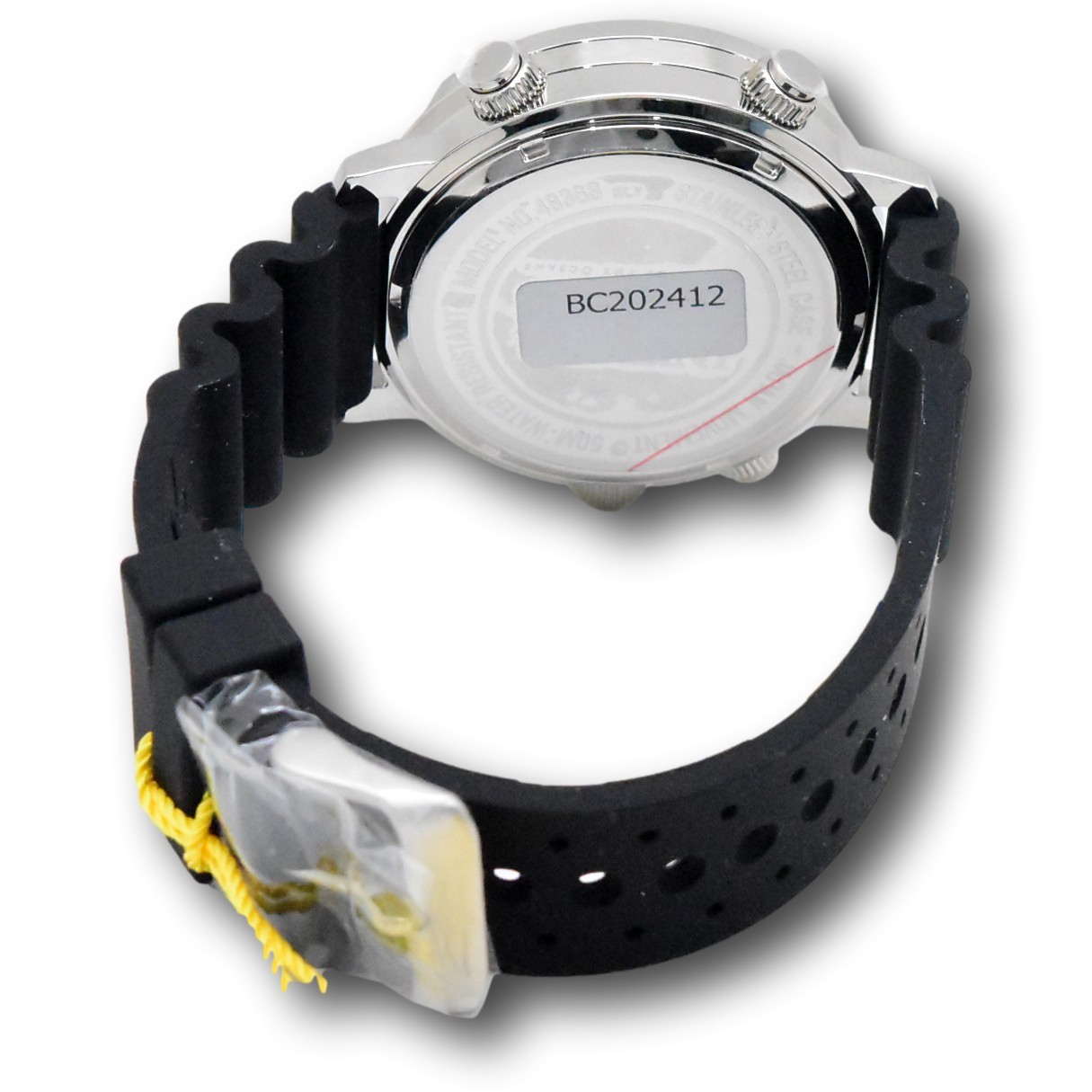 Invicta Pro Diver Men’s 46.5mm Orange Dual Time Digital Ana-Digi Watch 48368