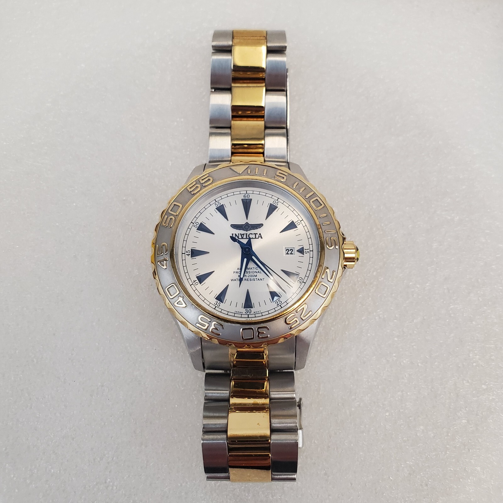 Invicta Pro Diver Automatic Watch Stainless Steel Gold Silver 46.5mm 2307