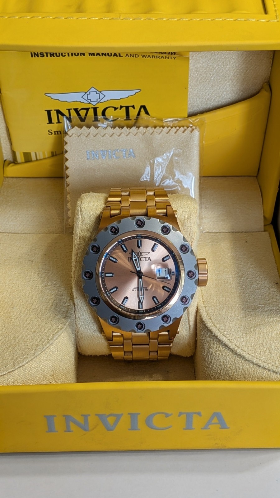 Invicta 20189 52mm Rose-tone Specialty Subaqua Auto Watch
