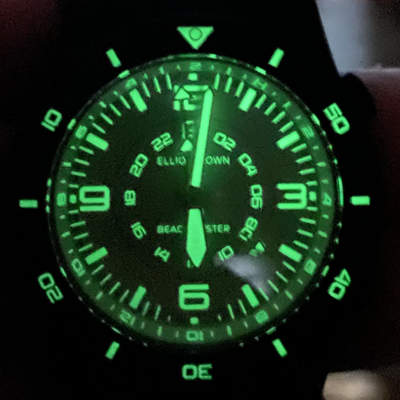 Elliot Brown Beachmaster Ghost Professional Black PVD Swiss Quartz Watch 40mm