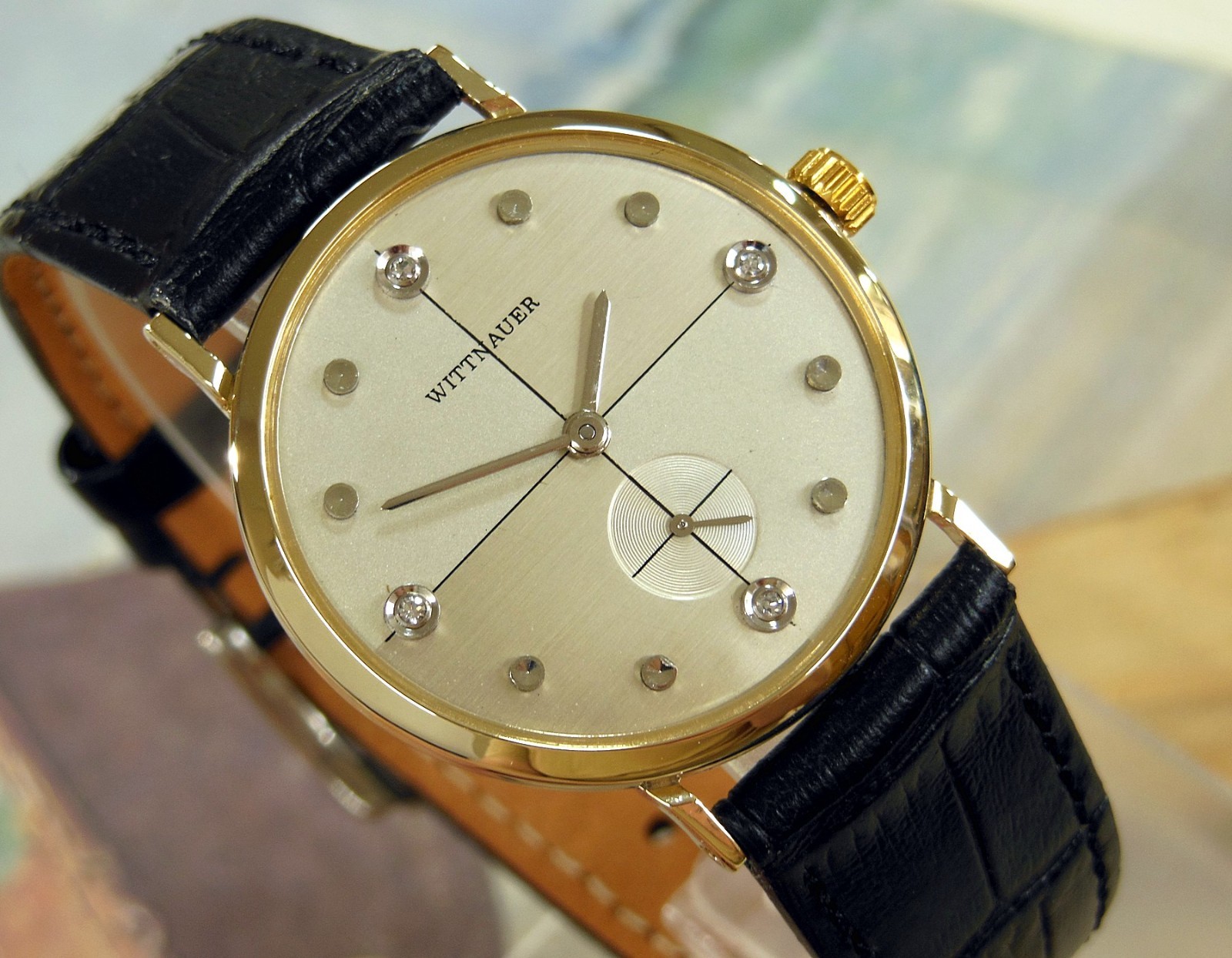 1950’s Vintage WITTNAUER, Stunning Silver / SILVER Dial, Serviced & Warranty