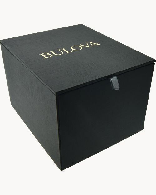 Bulova Hack 38MM Black Dial Green Leather Strap Automatic Men’s Watch 98A255