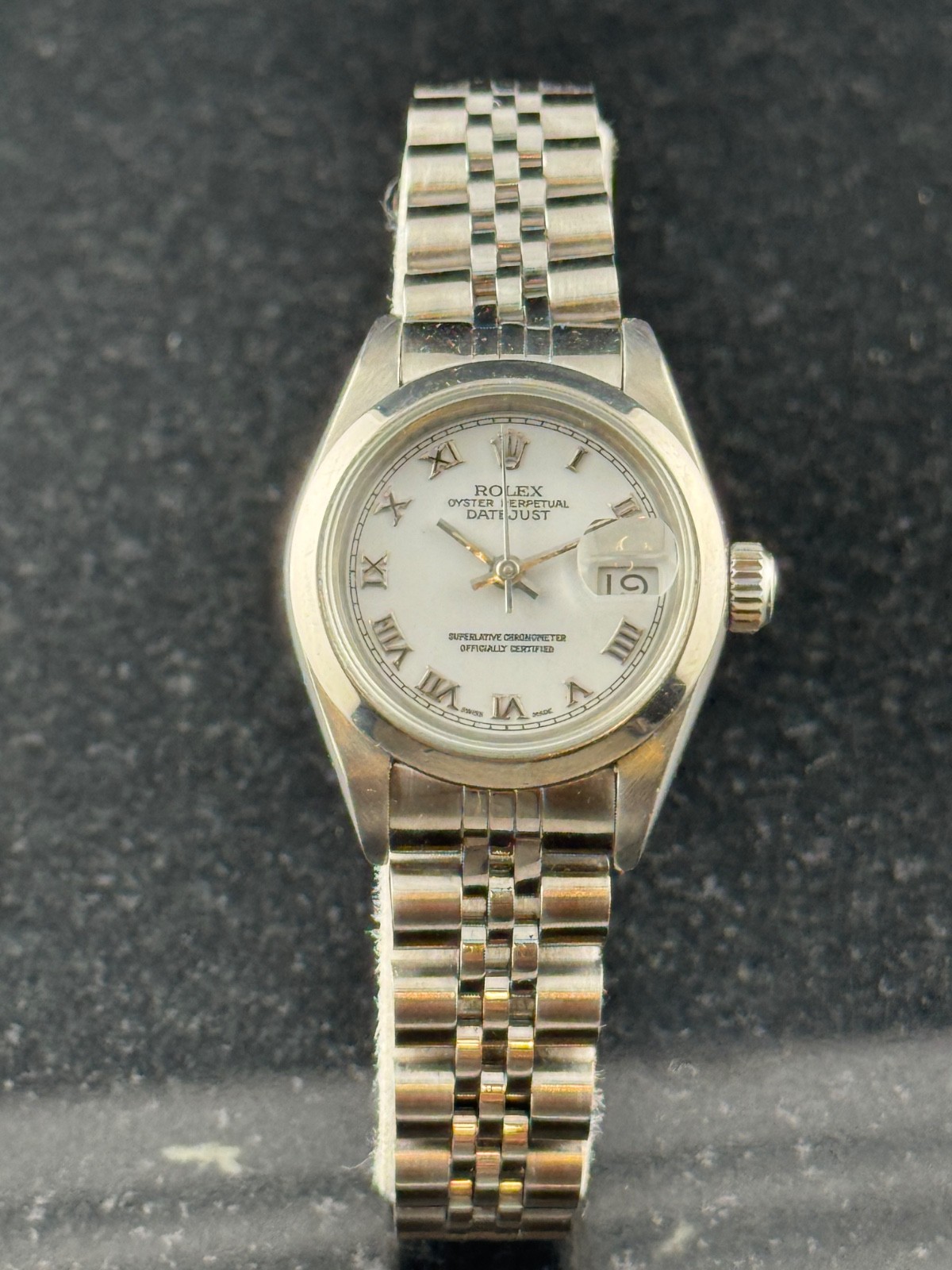 Rolex Oyster Perpetual 69160 Datejust Jubilee Roman Dial Box Paper Serviced