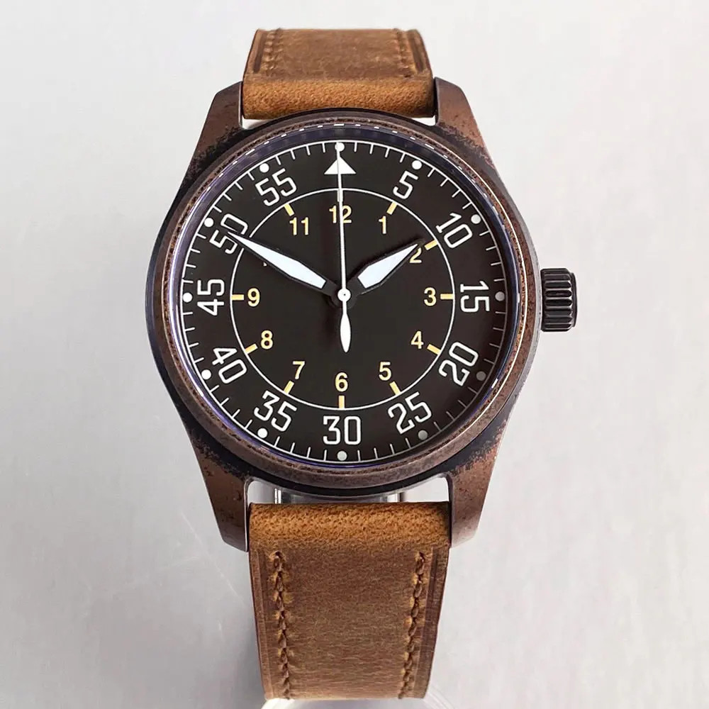 Tandorio 20ATM Pilot Retro Diver Automatic Men Watch For Japan NH35/Miyota 8215
